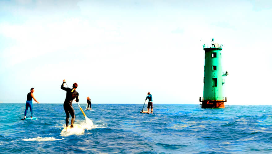 Bull Island & the Dublin Bay Biosphere. Image: Paddle boarders.