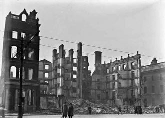 skeleton of five story hotel in dublin